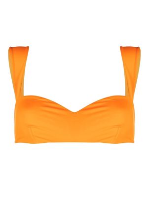 Magda Butrym sweetheart-neck bikini top - Orange