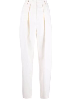 Magda Butrym tapered high-waisted trousers - Neutrals