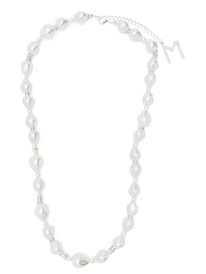 Magda Butrym Teardrop faux-pearl necklace - White