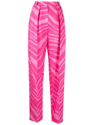 Magda Butrym zebra-print tailored trousers - Pink