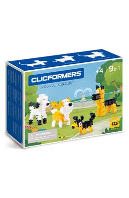 Magformers Clicformers Puppy Friends 123-Piece Magnetic Construction Set in Multi