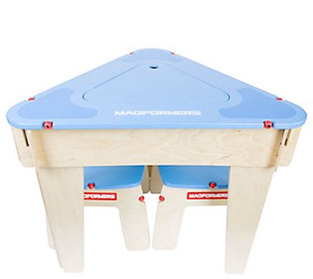 Magformers Triangle Wood Play Table Set