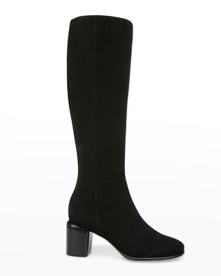 Maggie Suede Riding Boots