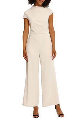 Maggy London Cap Sleeve Jumpsuit in Horn