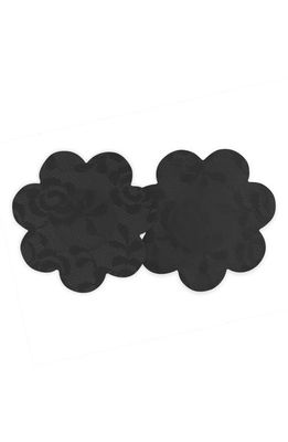 MAGIC Bodyfashion Luxury Lace Secret Covers 5-Pack Breast Petals in Black 