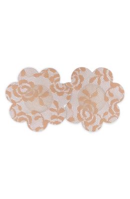 MAGIC Bodyfashion Luxury Lace Secret Covers 5-Pack Breast Petals in Caramel 