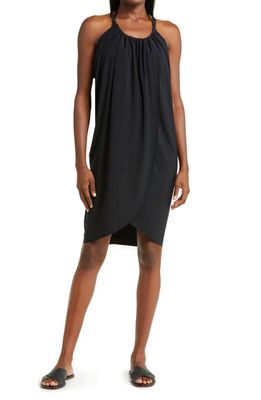 Magicsuit Draped Cover-Up Dress in Black