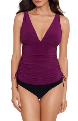 Magicsuit® Dani Solid Underwire Tankini Top in Jam 