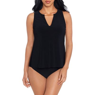 Magicsuit® Hyperlink Chanae Tankini Top in Black 