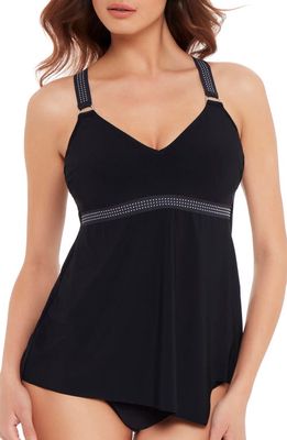 Magicsuit® Star Studded Carly Halter Tankini Top in Black