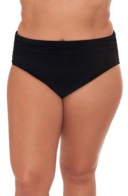Magicsuit® Women's Shirred Bikini Bottoms in Black