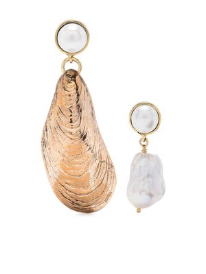 Magliano Cozza pearl drop earrings - Gold