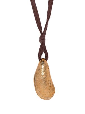 Magliano Cozza shell-pendant necklace - Gold