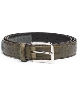 Magliano crocodile-effect leather belt - Green