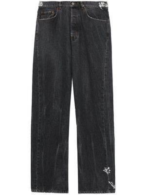 Magliano distressed straight-leg jeans - Black