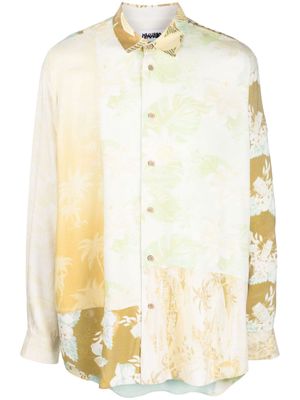 Magliano graphic-print cotton shirt - Yellow