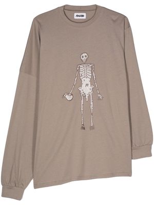 Magliano graphic-print cotton T-shirt - Brown