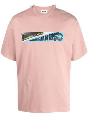 Magliano graphic-print cotton T-shirt - Pink