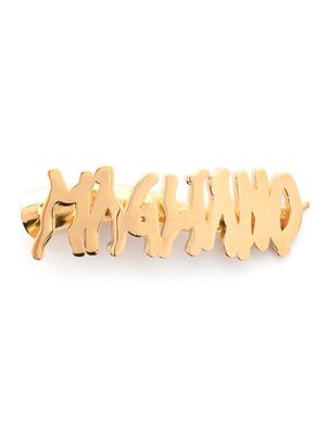 Magliano logo-lettering gold-plated hair clip