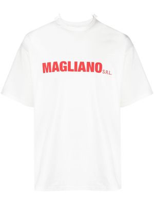 Magliano logo-print cotton T-shirt - White