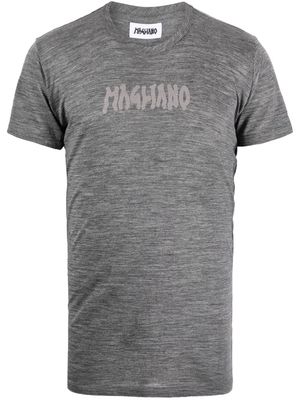 Magliano logo-print mélange-effect T-shirt - Grey