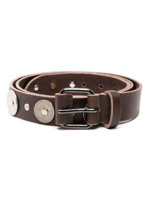 Magliano Monete studed leather belt - Brown