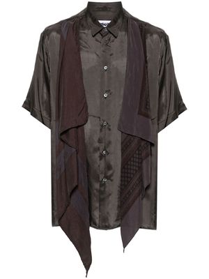 Magliano Pareon draped-panel shirt - Grey