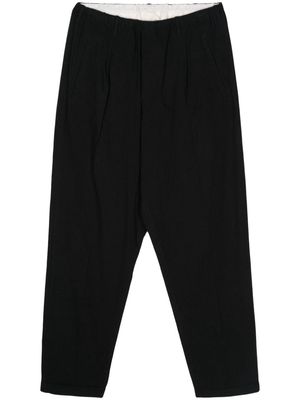 Magliano pleat-detail cotton trousers - Black