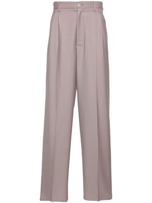 Magliano pleat-detail twill trousers - Purple