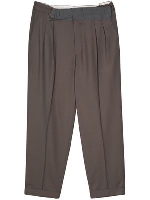 Magliano pleat-detail wide-leg trousers - Brown