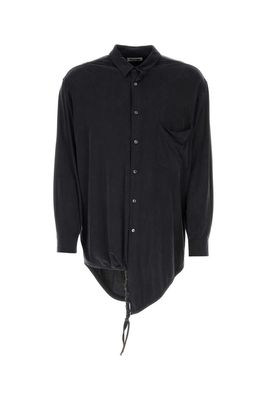 Magliano Slate Stretch Cupro Oversize Shirt