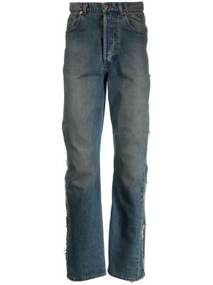 Magliano Unregular Lametta jeans - Blue