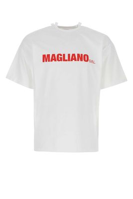 Magliano White Cotton Oversize T-shirt