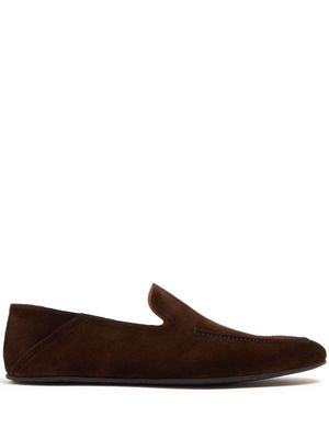 Magnanni Heston suede loafers - Brown