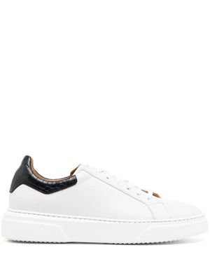 Magnanni leather low-top sneakers - White