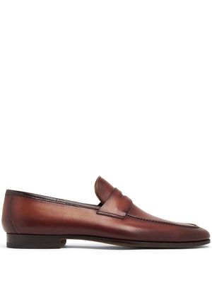 Magnanni leather slip-on Penny loafers - Brown