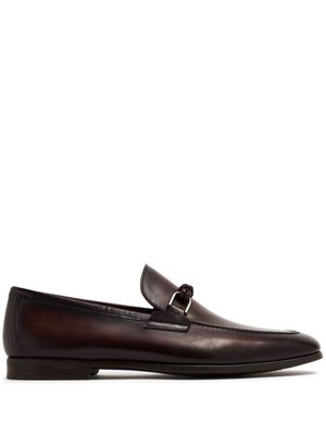 Magnanni Silvano Braid leather loafers - Brown