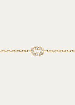 Magnetic Diamond Chain Bracelet in Yellow Gold