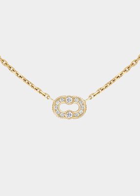 Magnetic Diamond Necklace in 18K Yellow Gold