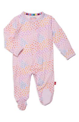 Magnetic Me Pink Sparkle Footie 