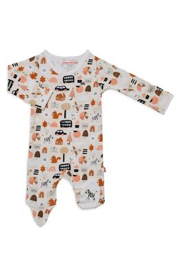 Magnetic Me Variety Society Organic Cotton Magnetic Footie in Tan Multi