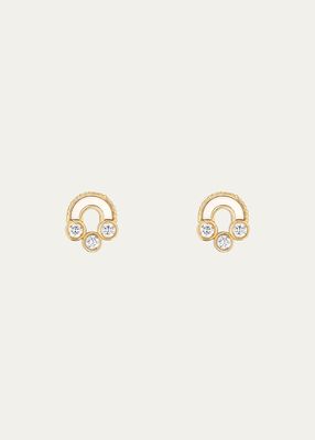 Magnetic Stud Earrings in Mother-of-Pearl