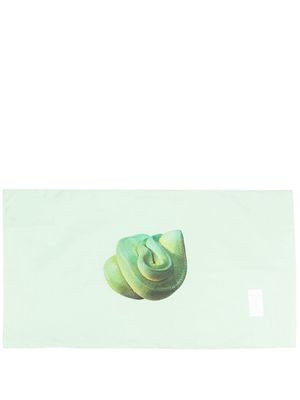 Magniberg graphic-print cotton pillowcase - Green