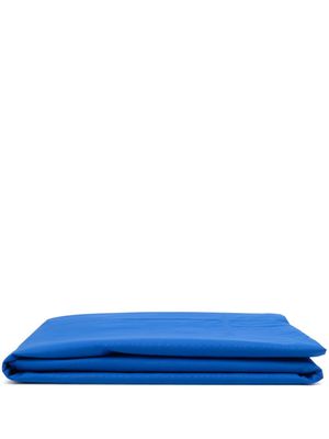 Magniberg logo-patch cotton bedsheet - Blue