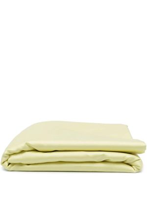 Magniberg logo-patch cotton bedsheet - Yellow
