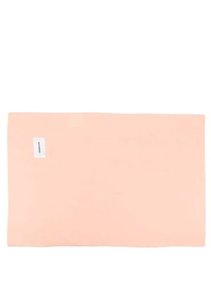 Magniberg logo-patch cotton pillowcase - Orange