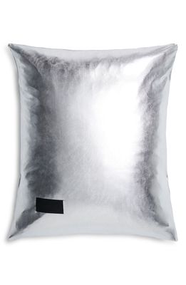 MAGNIBERG Nude Metallic Pillowcase in Metallic Silver
