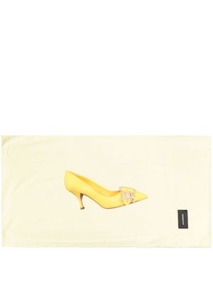 Magniberg photograph-print cotton pillowcase - Yellow