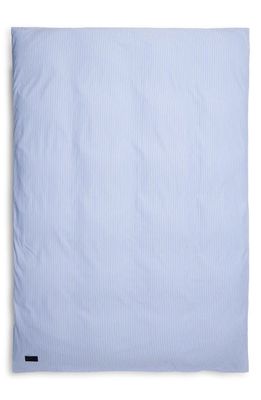 MAGNIBERG Wall Street Oxford Cotton Duvet Cover in Stripe Light Blue