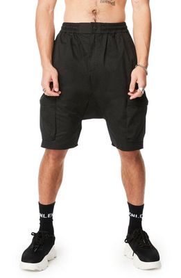 MAGNLENS Covel Oversize Cargo Shorts in Black